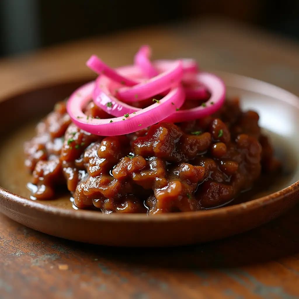 Sauté de viande hachée de bœuf