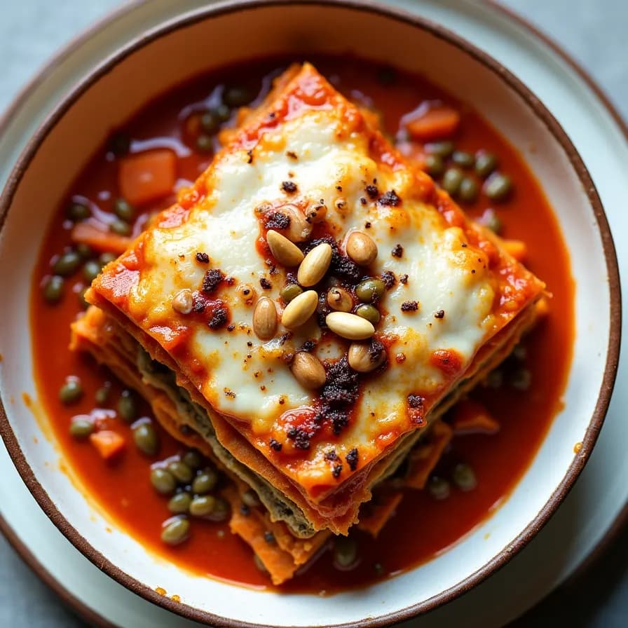 Lasaña de Berenjena Vegana