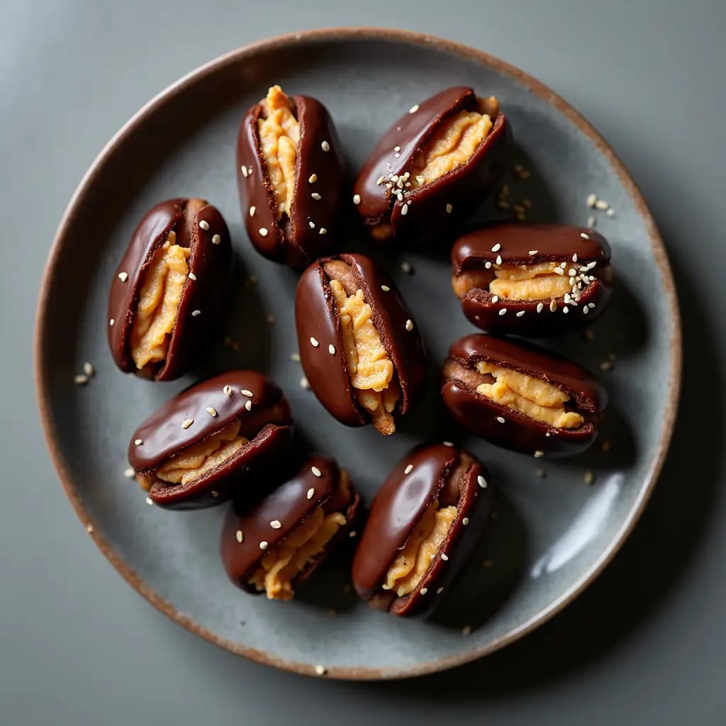 Финики с начинкой из арахисовой пасты