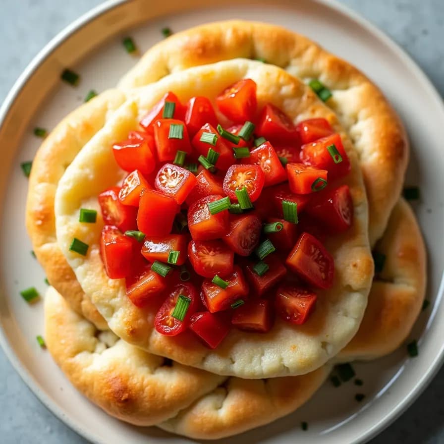 Bruschetta with Cloud Bread and Tomatoes