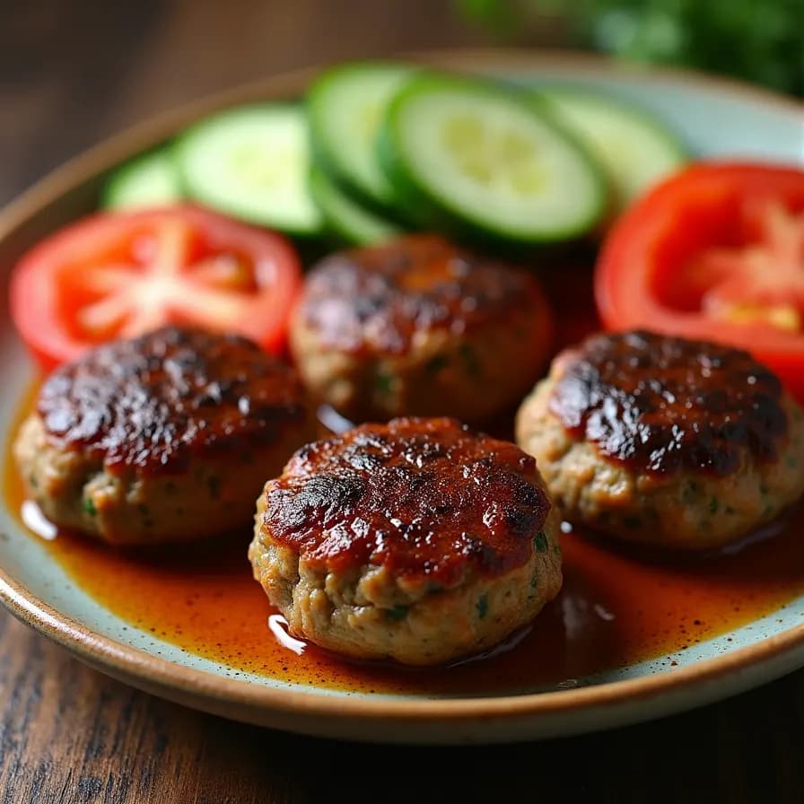 Plato de Albóndigas sin Pan con Alto Contenido de Proteína
