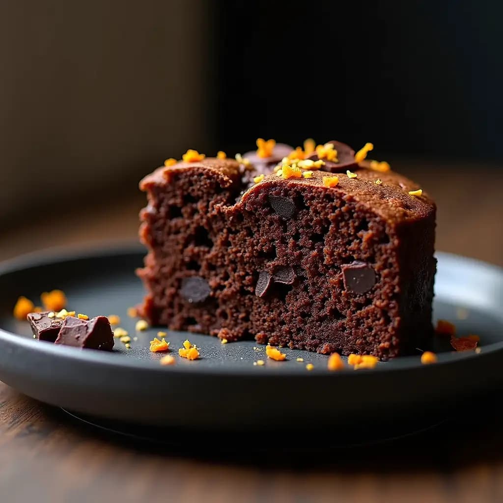 Gâteau aux flocons d'avoine et chocolat protéiné