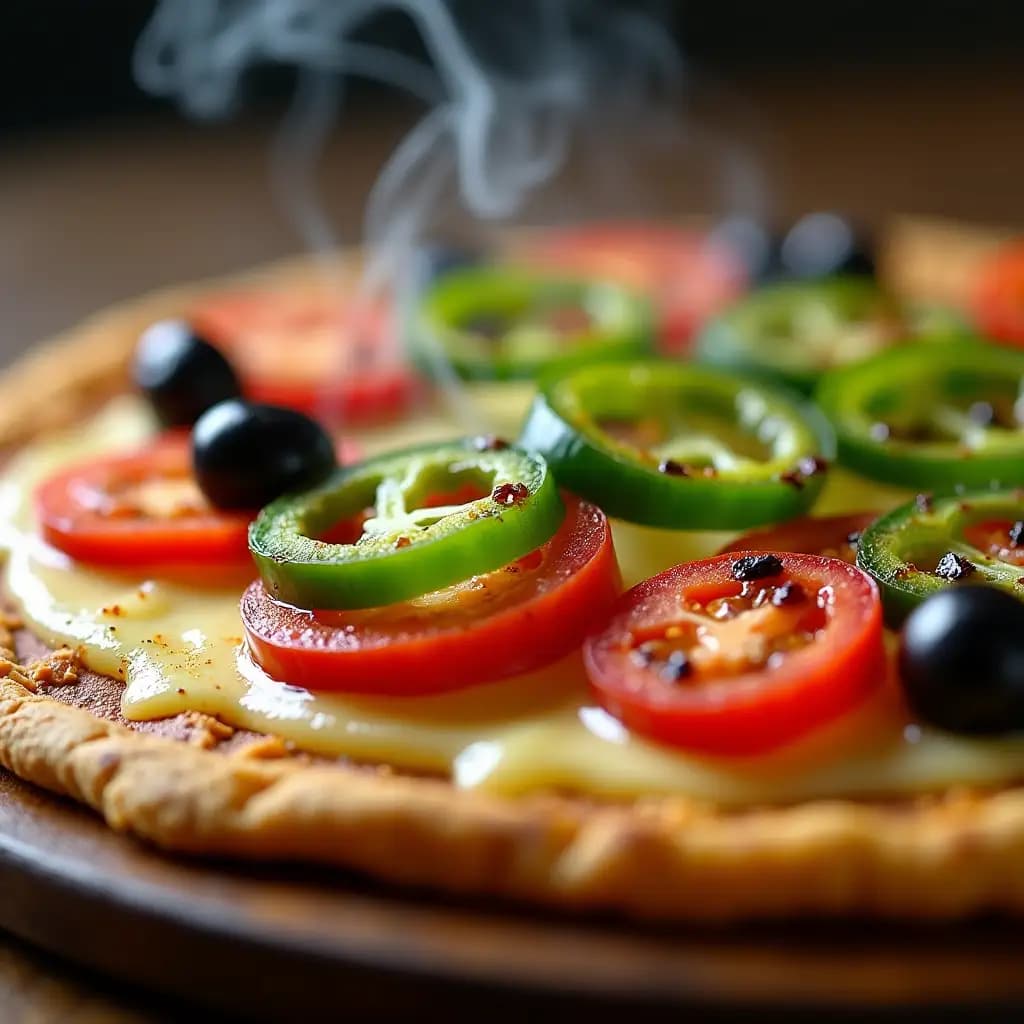 Pfannkuchenpizza mit Vollkornmehl