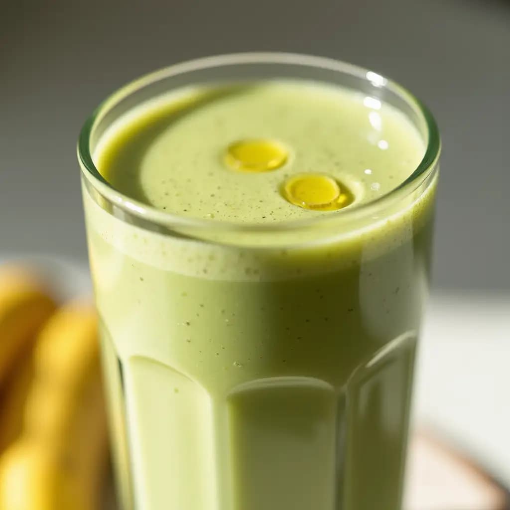 Gericht Grüner Smoothie mit Banane und Avocado