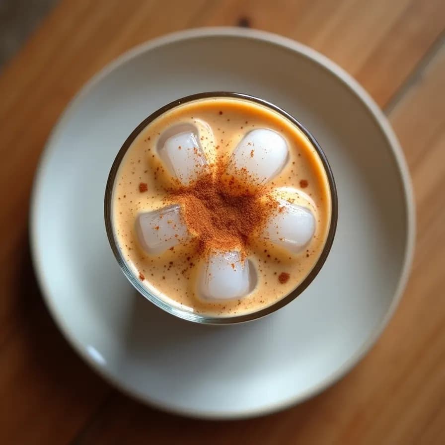 Latte Macchiato Frío con Alto Contenido de Proteína