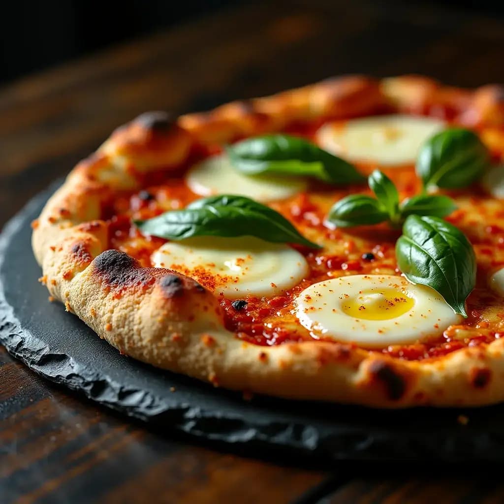 Aromatic Truffle Oil and Smoked Cauliflower Crust Gluten-Free Pizza