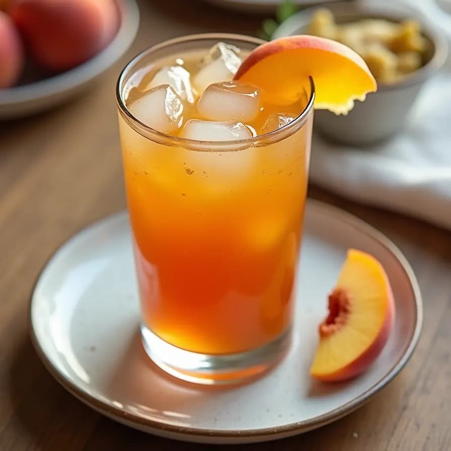 Homemade Peach Iced Tea