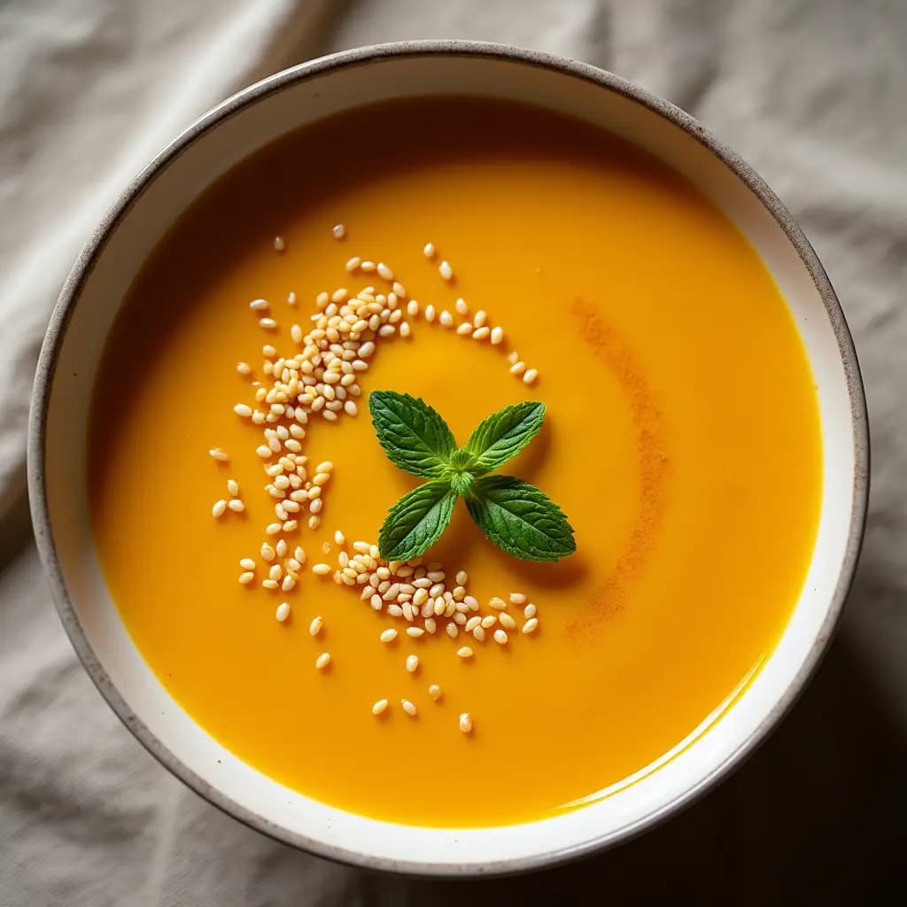Plato de Sopa de Lentejas con Calabacín