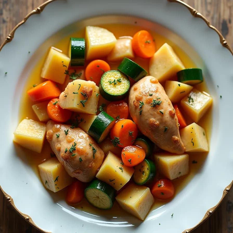Курица с овощами