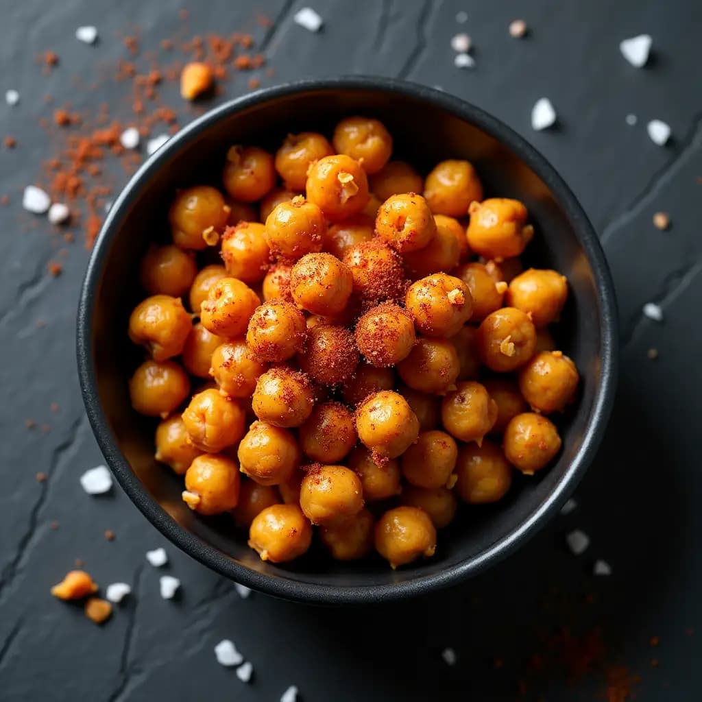Gericht Gewürzte knusprige Kichererbsen-Snack