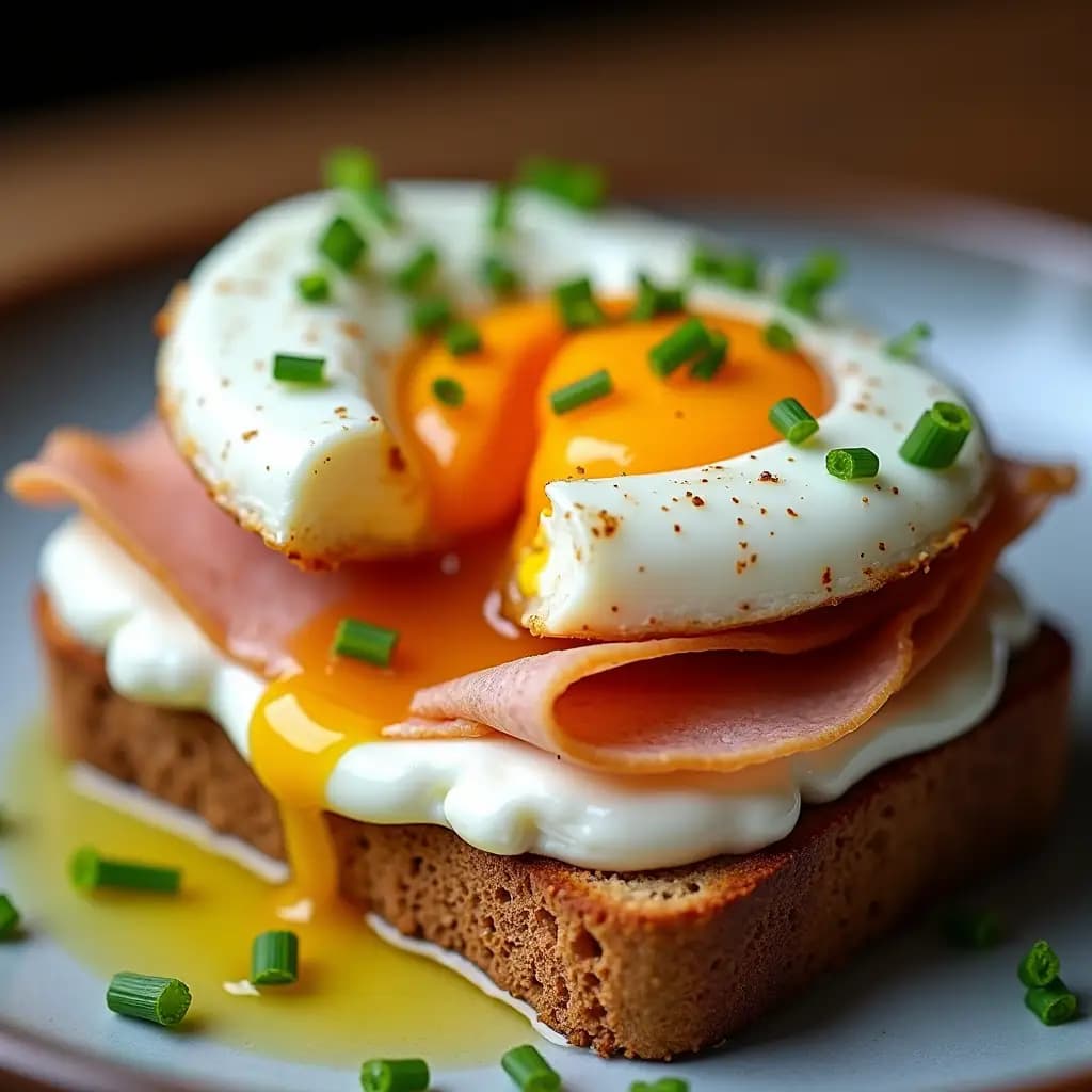 Proteinreiches Brot mit Putenbrust