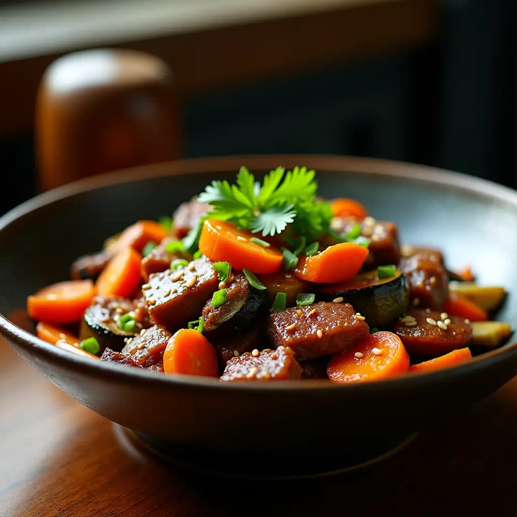 Salteado de Ternera con Verduras