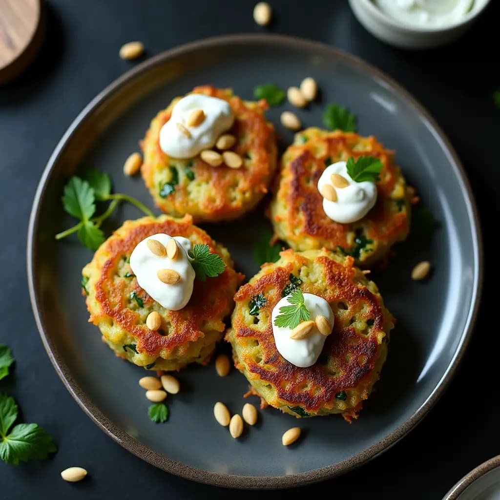 Oven-Baked Oil-Free Zucchini Fritters