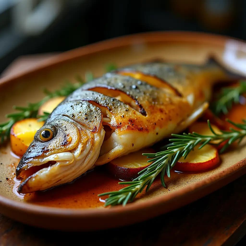 Oven-Roasted Sea Bass with Fennel Aroma