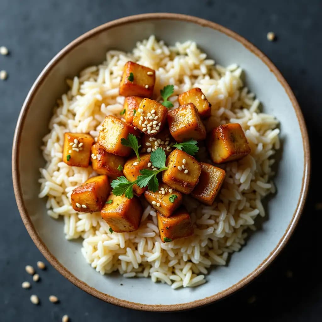 Hähnchen mit gewürztem Basmati-Reis