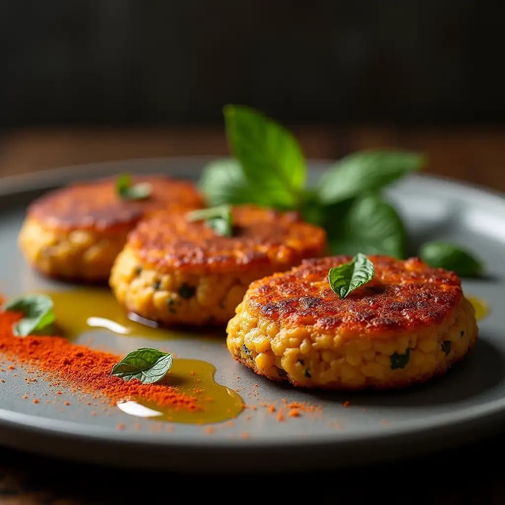 Vegetarische Fleischbällchen mit roten Linsen