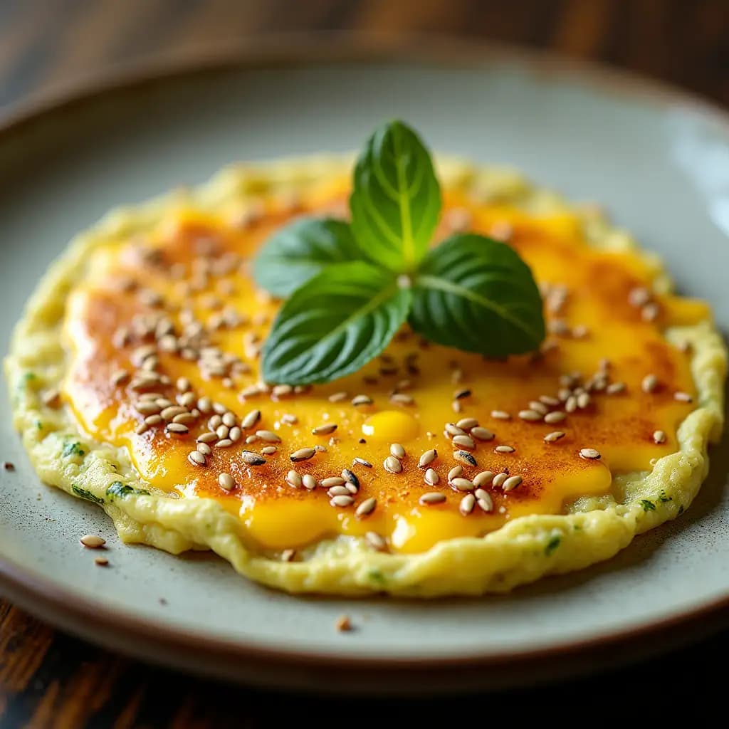 Lavaş aux courgettes et aux œufs