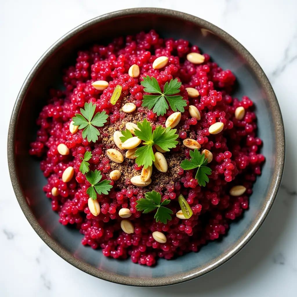 Kısır au quinoa et betterave