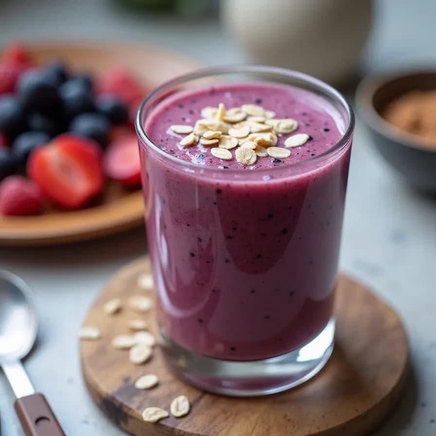 Smoothie de Frutos del Bosque con Kéfir