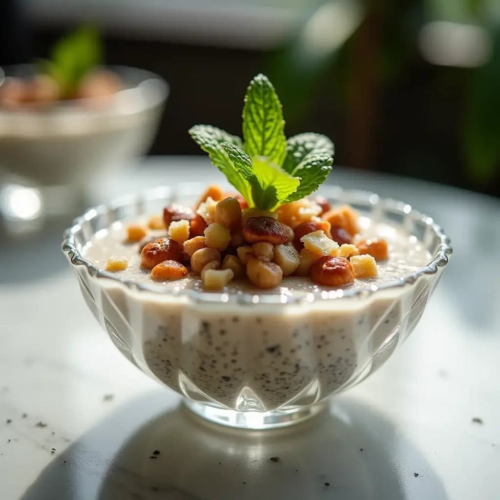 Pudding au chia et banane avec une touche gourmande