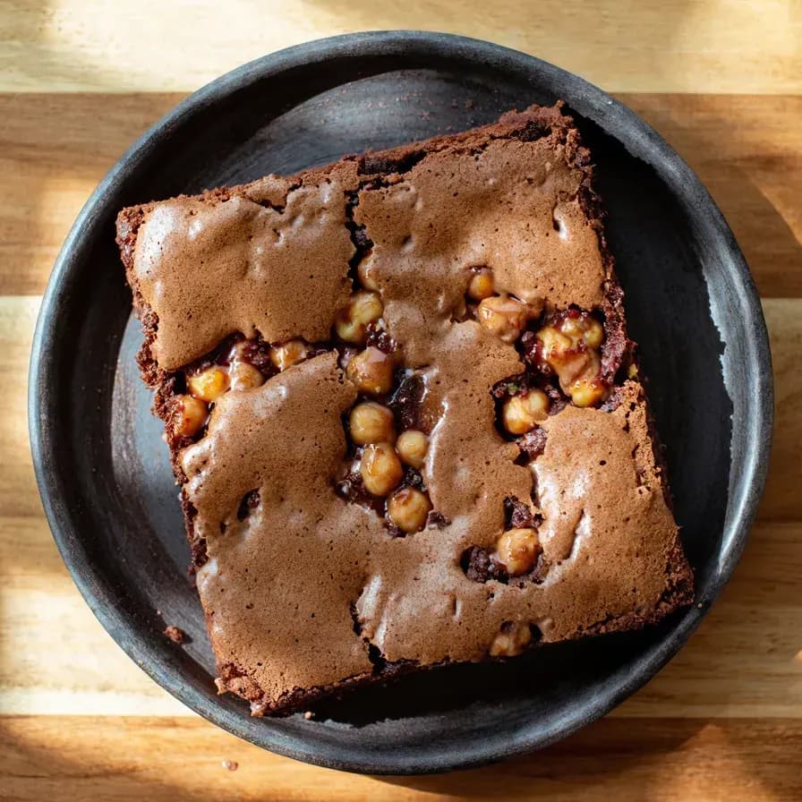 No-Bake Chickpea Chocolate Brownie
