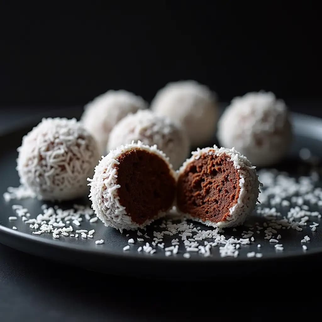 Boules de protéines au chocolat et aux dattes