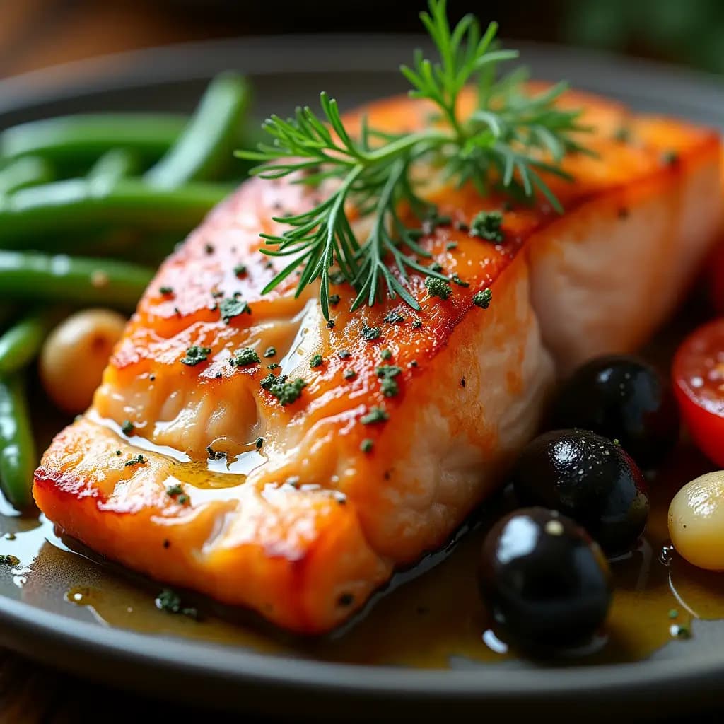 Pan-Seared Salmon and Roasted Vegetables