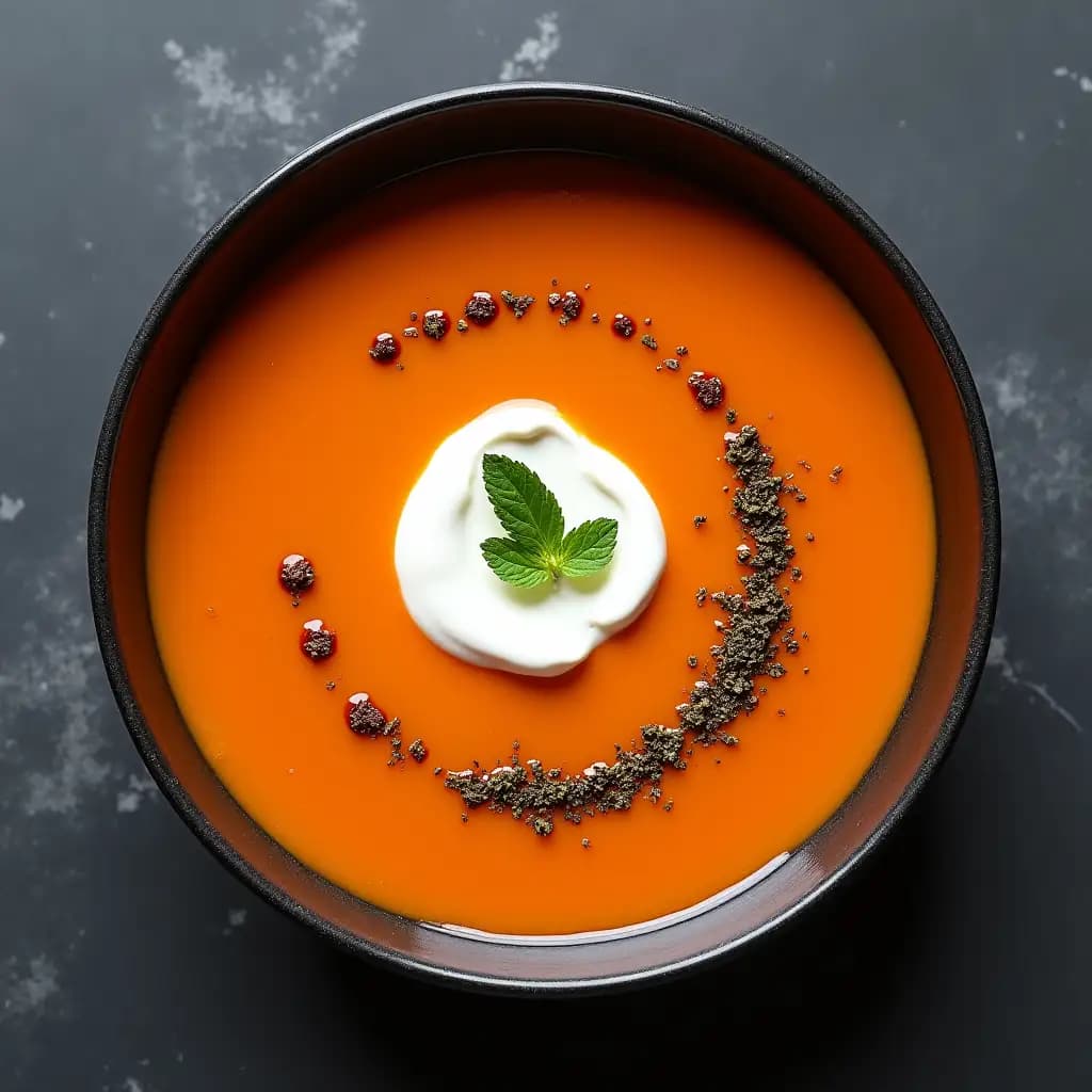 Gebackene Tarhana-Suppe mit Gemüse