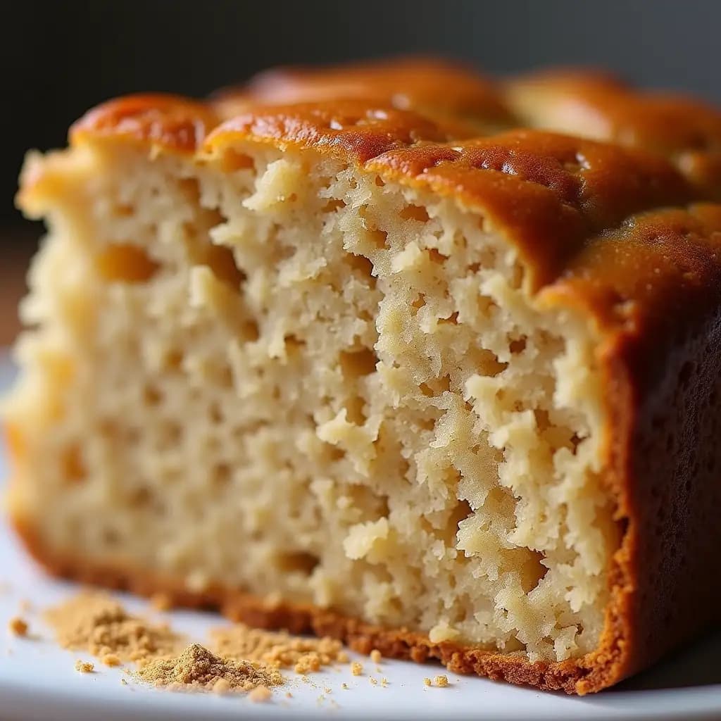 Zuckerfreier und mehlloser Bananenkuchen mit Erdnussbutter