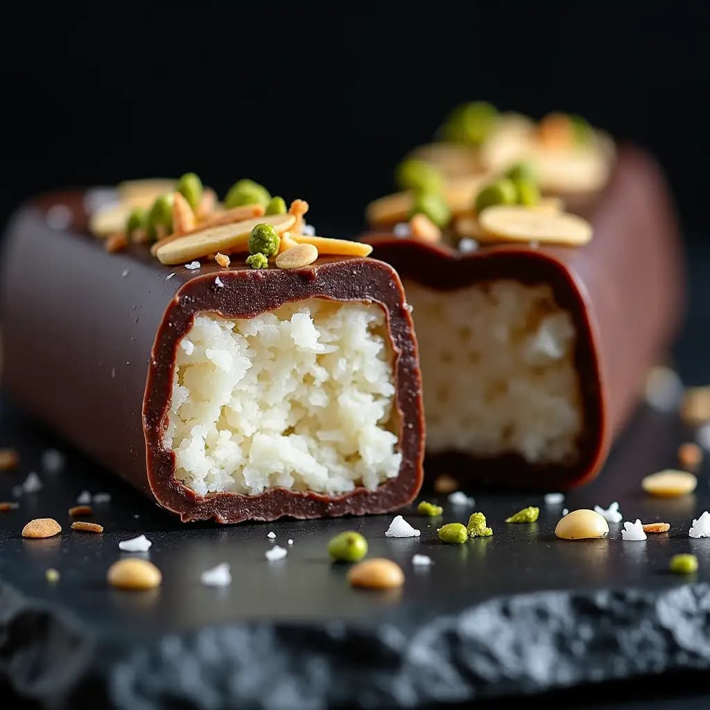 Bar à la noix de coco sans sucre