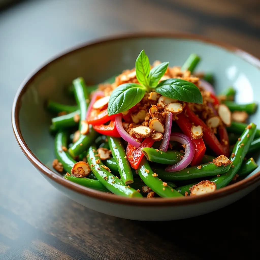 Green Bean Salad with Roasted Peppers