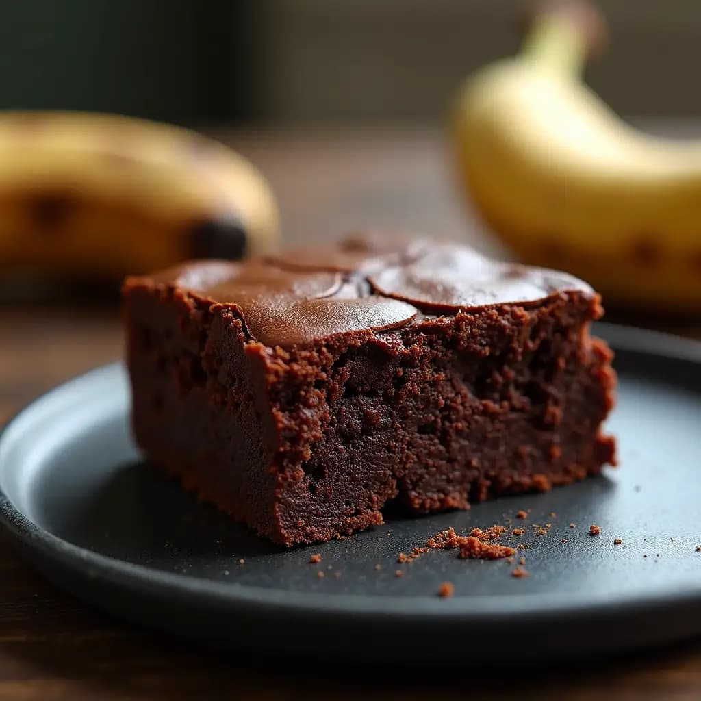 Protein-Brownie mit Banane und Kakao