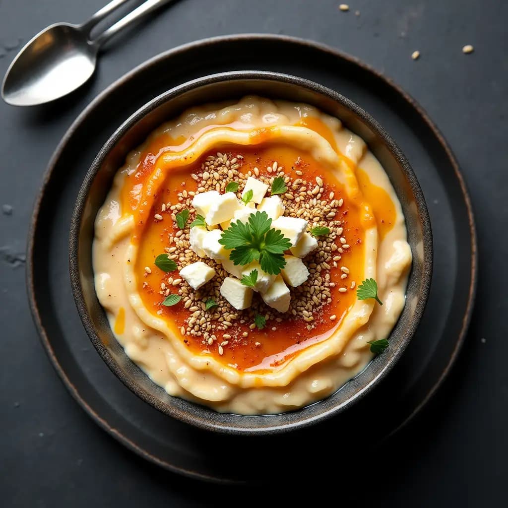 Savory Oatmeal Bowl with Cheese