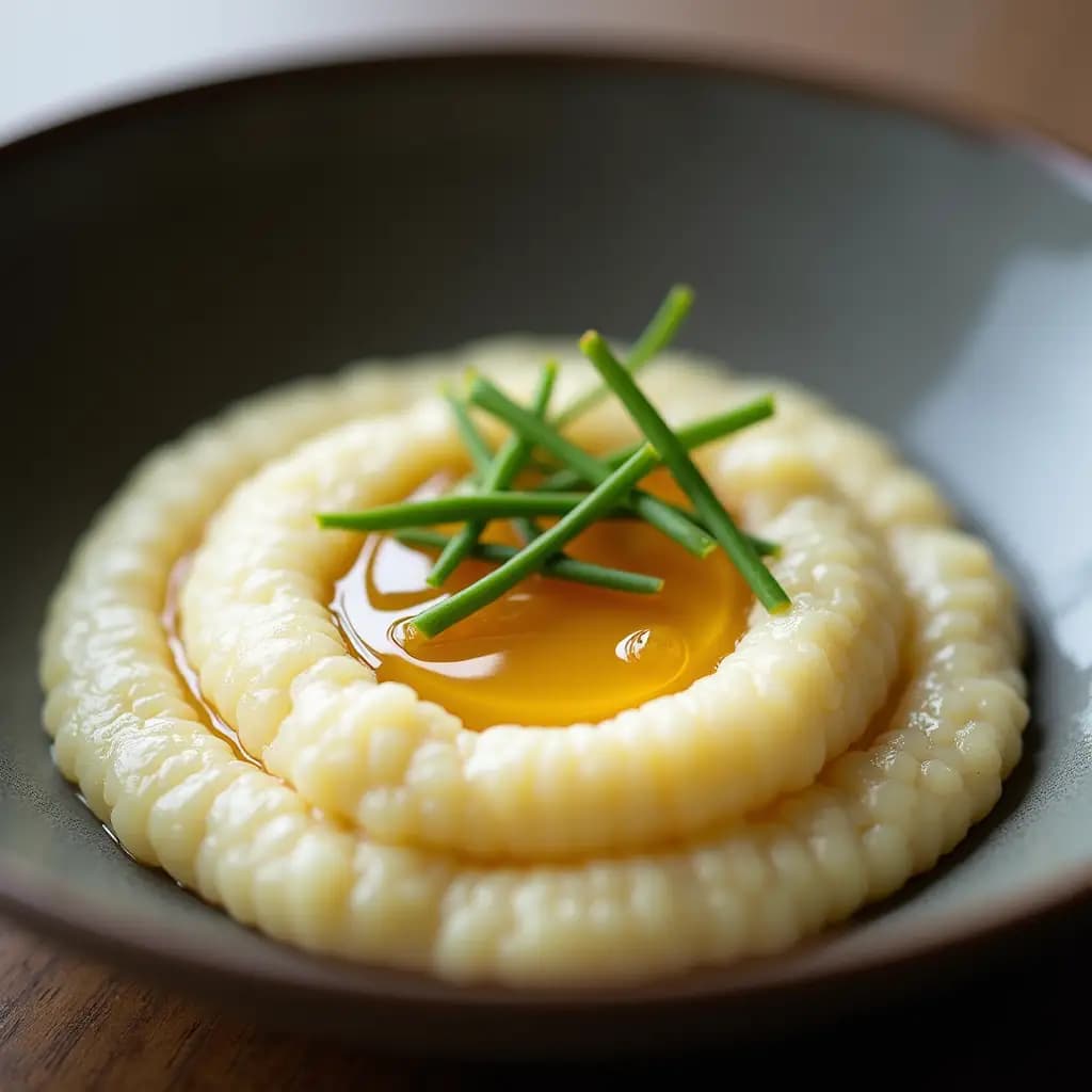 Blumenkohlpüree mit Butter und Haselnussaroma