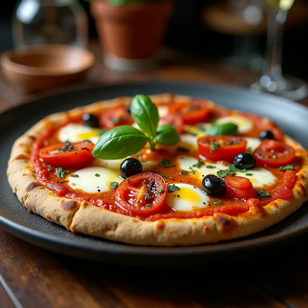 Glutenfreie Pizza mit Linsen
