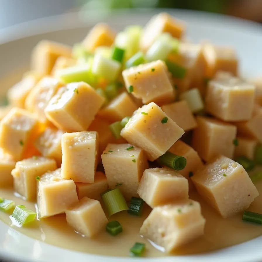 Вегетарианский салат с курицей