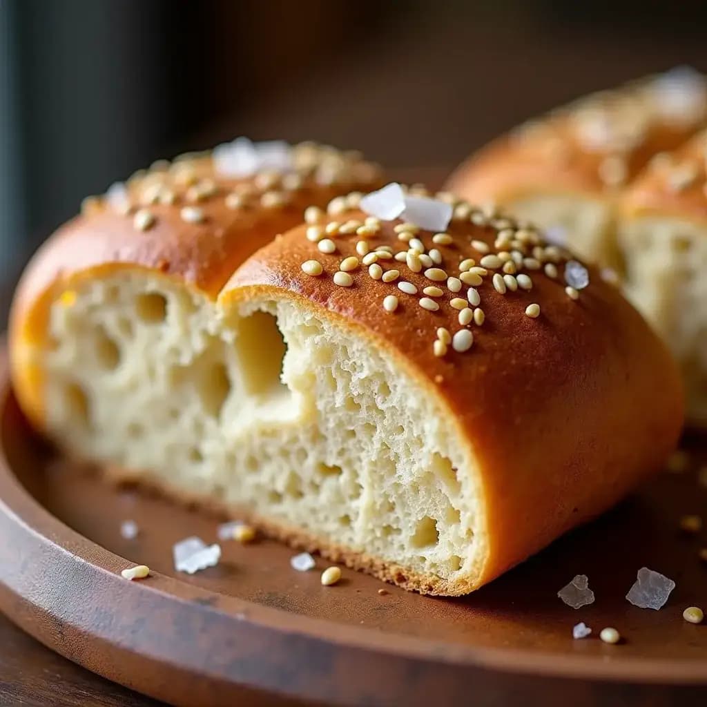 Gesundes Tahini-Brot ohne Mehl