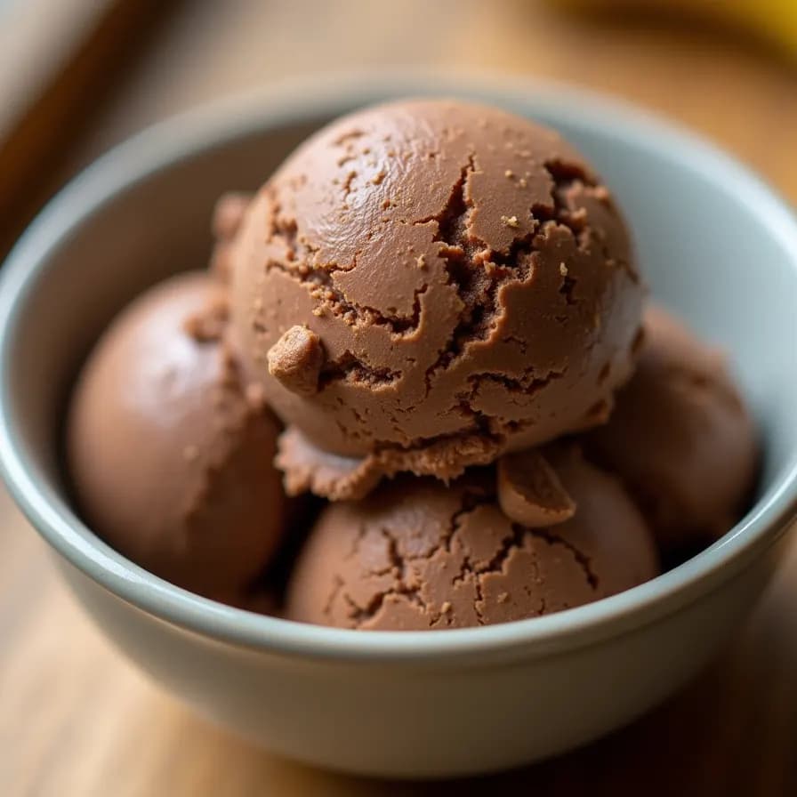 3 Ingredient Cocoa Banana Ice Cream