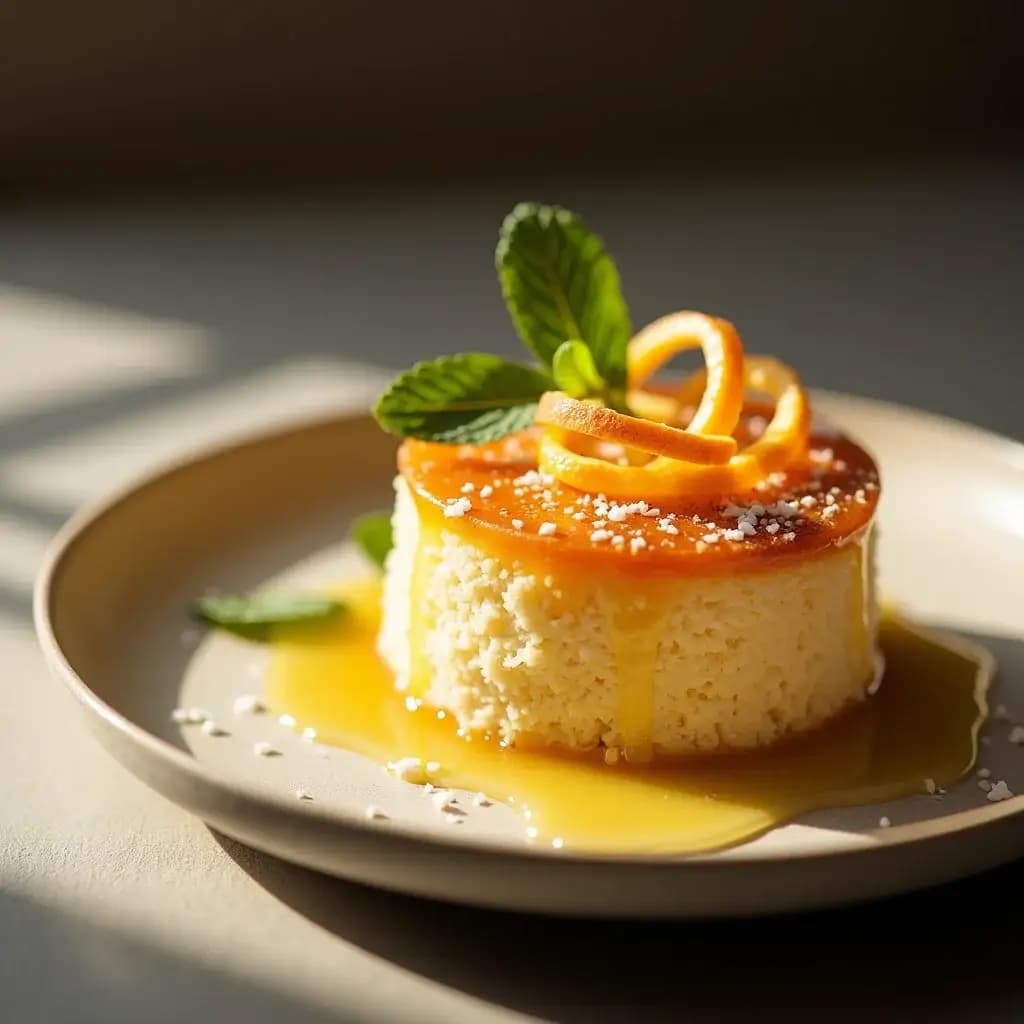 Pastel Saludable con Coco y Naranja Aromática