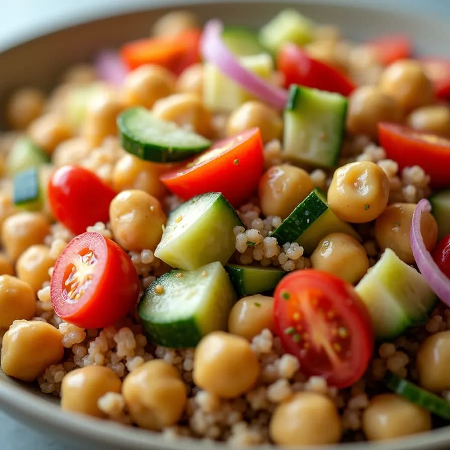 Salade de quinoa aux pois chiches
