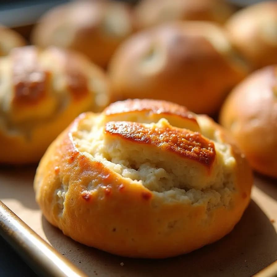 Poğaça Casera con Harina de Garbanzo