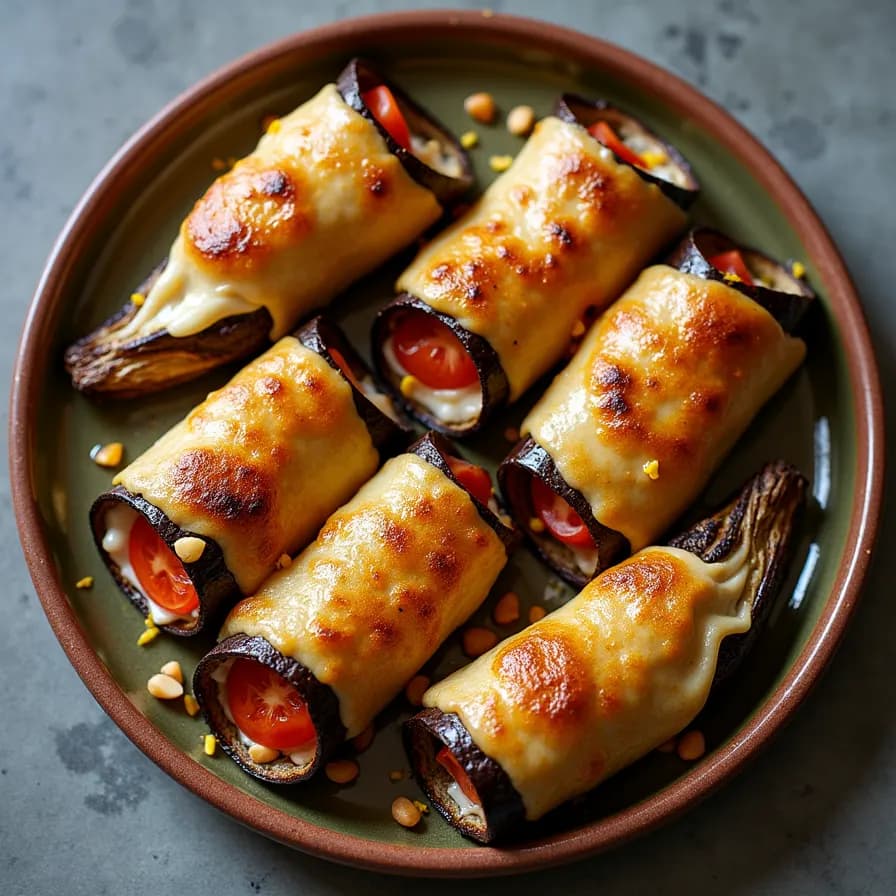 Eggplant Rolls with Cheese