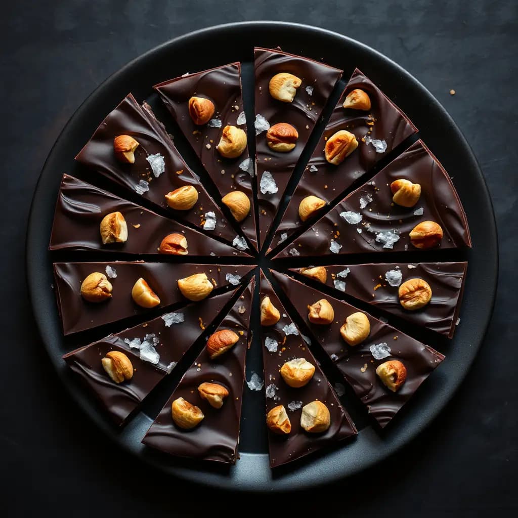 Chocolate con Tahini y Avellanas Casero