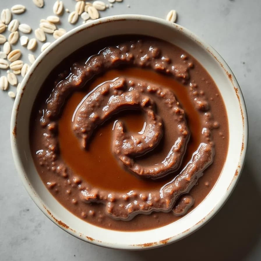 Flocons d'avoine diététiques au cacao