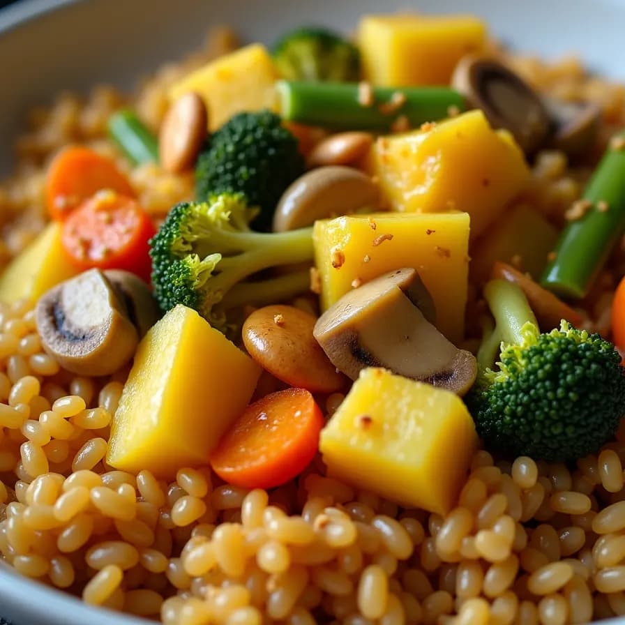 Curry de légumes au lait de coco