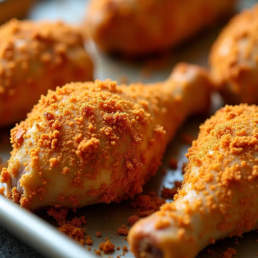 Muslos de Pollo Crujientes al Horno con Bajo Contenido de Carbohidratos