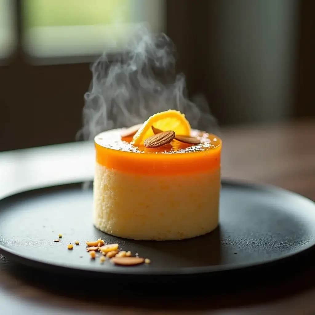 Rêve de semoule saine à 2 couches et parfum d'orange