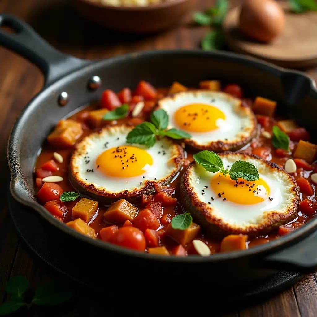 Sautéed Egg with Eggplant