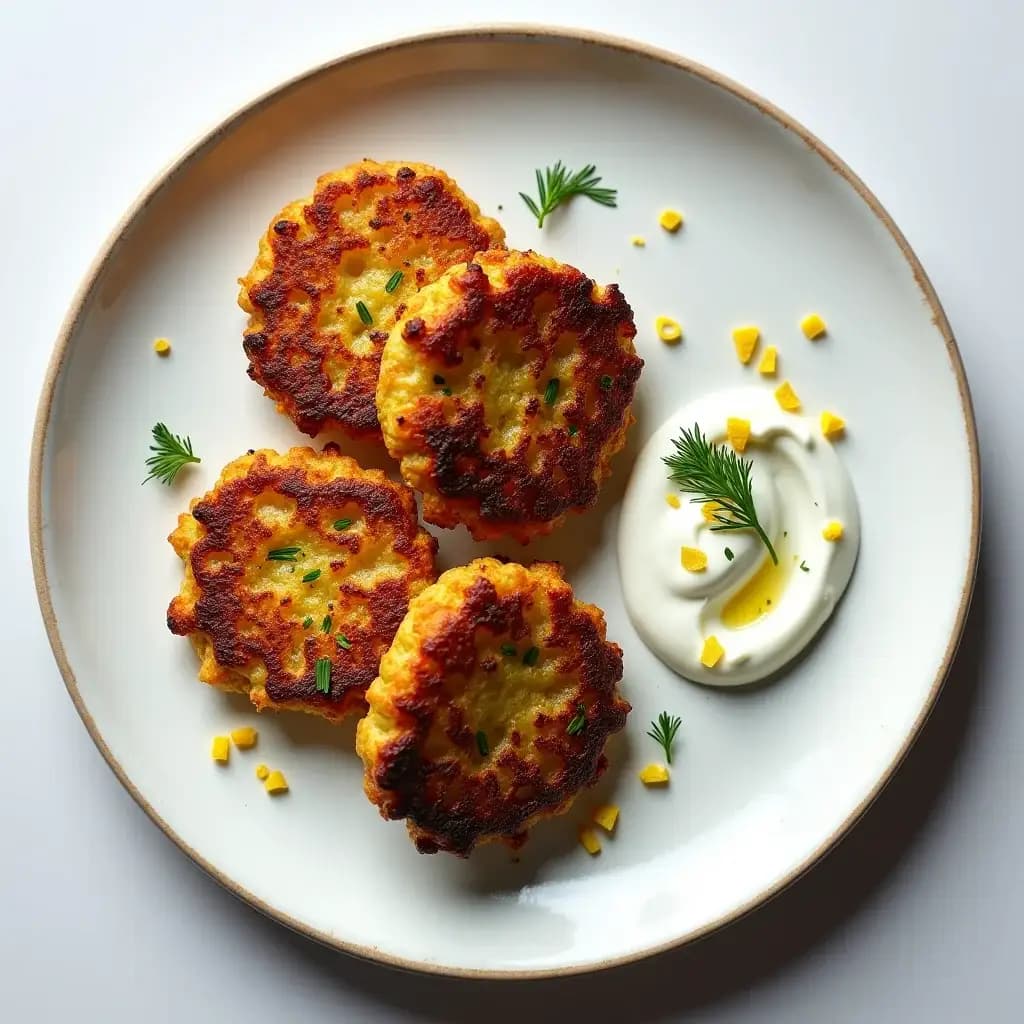 Baked Fit Mücver with Spices and Dill