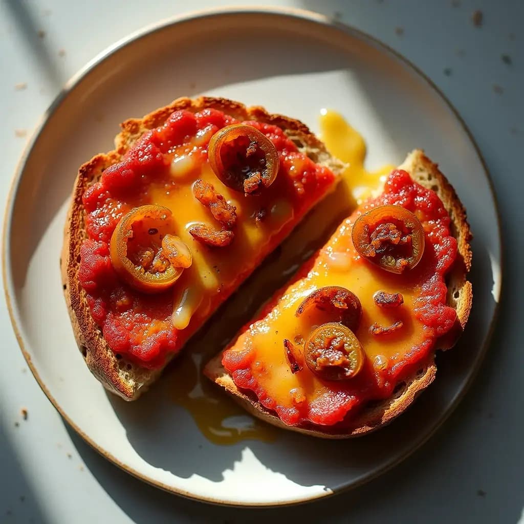 Proteinquelle: Fit-Toast mit karamellisierten Tomaten und Linsen